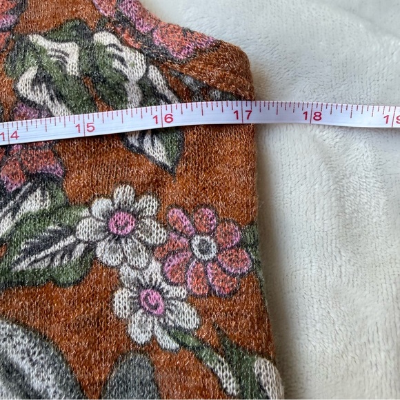 Easel Floral Boho Mini Dress Tie Back Ruffle Hem Sleeveless Size M - Picture 9 of 10